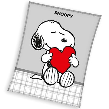

Carbotex Dětská fleecová deka Snoopy Love 150 × 200 cm