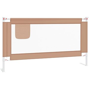 

SHUMEE zábrana k postýlce, textil, taupe, 150 × 25 cm