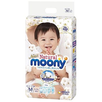 

Dětské pleny Moony Natural “M” 6-11 kg