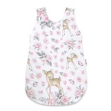 

Baby Nellys Spací vak Srnka a růže 70 cm, růžový