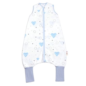 

Baby Nellys Letní spací vak s nohavičkami 90 cm I love Boy, modrý/bílý