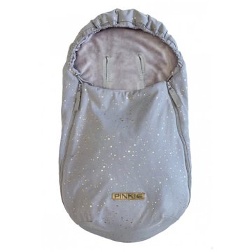 

Pinkie fusak shine gold grey 0-12 měsíců podélné otvory
