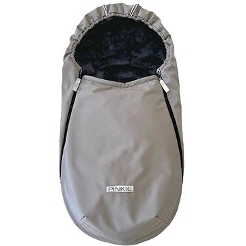 

Pinkie fusak softshell grey/black-slabší podélné otvory