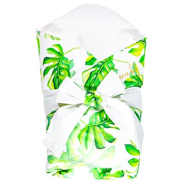 

Péřová zavinovačka Satine tropical leaves 100x100 cm