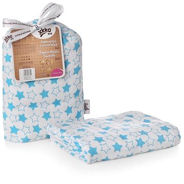 

XKKO BMB Bambusová zavinovačka 120 × 120 - Little Stars Cyan + klipy na kočárek