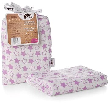 

XKKO BMB Bambusová zavinovačka 120 × 120 - Little Stars Lilac + klipy na kočárek
