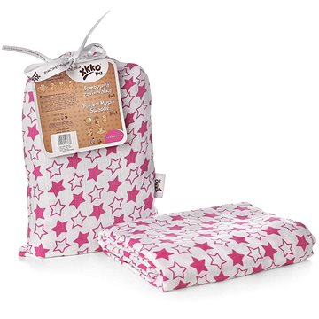 

XKKO BMB Bambusová zavinovačka 120 × 120 - Little Stars Magenta + klipy na kočárek