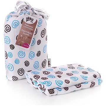

XKKO BMB Bambusová zavinovačka 120 × 120 - Cyan Spirals + klipy na kočárek