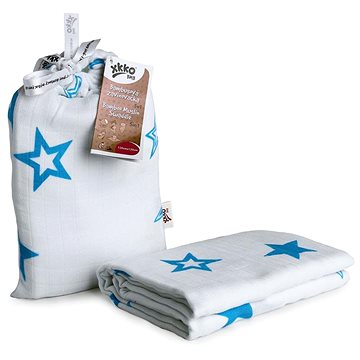 

XKKO BMB Bambusová zavinovačka 120 × 120 - Cyan Stars + klipy na kočárek