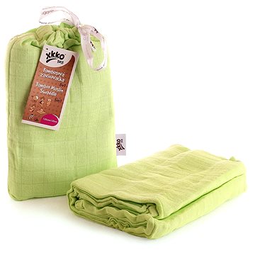 

XKKO BMB Bambusová zavinovačka 120 × 120 - Lime + klipy na kočárek
