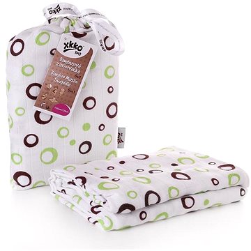 

XKKO BMB Bambusová zavinovačka 120 × 120 - Lime Bubbles + klipy na kočárek