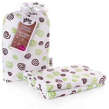 

XKKO BMB Bambusová zavinovačka 120 × 120 - Lime Spirals + klipy na kočárek