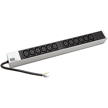 

Bachmann 19'' napájecí panel 1U, 12 × zásuvka C13, černá, 0,2 m bez koncovky (333.830)
