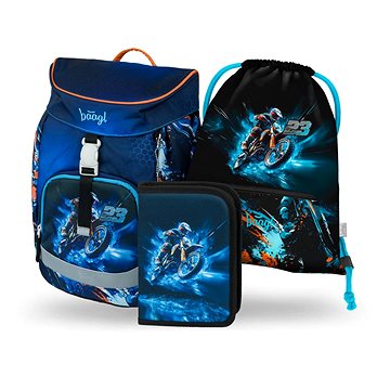 

BAAGL 3 SET Airy Motorka: batoh, penál, sáček