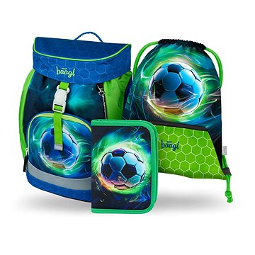 

BAAGL 3 SET Airy Fotbal Míč: batoh, penál, sáček