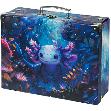 BAAGL Skládací školní kufřík Axolotl s kováním