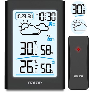 

BALDR Meteostanice BD-911, černá