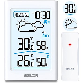 

BALDR Meteostanice BD-911, bílá