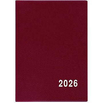 Baloušek Tisk Anežka PVC měsíční 2026, bordó, 7 × 10 cm