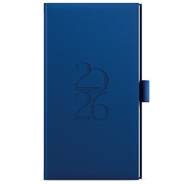 BALOUŠEK TISK Jakub Deny týdenní 2026, modrý, kapesní, 7,5 × 15 cm