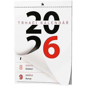 Baloušek Tisk Týdenní trhací A5, 2026, 14,7 × 21 cm