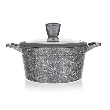 

Banquet Kastrol s nepřílnavým povrchem GRANITE 20 cm, stříkané dno, poklice