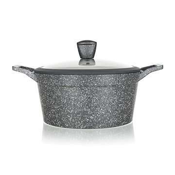 

Banquet Kastrol s nepřílnavým povrchem GRANITE 28 cm, stříkané dno, poklice