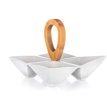 

Banquet Miska dělená BRILLANTE Bamboo 21 x 21 x 17,5 cm