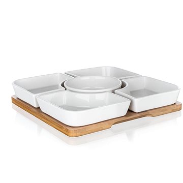 

Banquet Sada misek BRILLANTE Bamboo 24,5 x 24,5 x 4,5 cm, 5 + 1 ks
