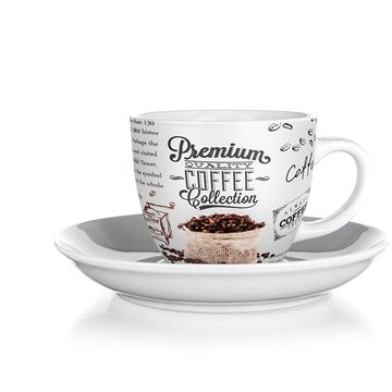 

BANQUET Šálek s podšálkem PREMIUM COFFEE 190 ml, sada 1 ks
