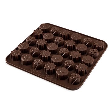 

BANQUET CULINARIA Brown Formičky na čokoládu 21,4 × 20,6 cm mix tvarů, silikon