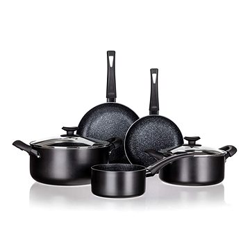 

BANQUET BLACK STONE Sada nádobí s nepřilnavým povrchem 7 ks