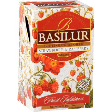 

BASILUR Fruit Strawberry & Raspberry přebal 25 × 1,8 g