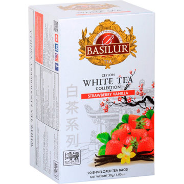 

BASILUR White Tea Strawberry Vanilla přebal 20 × 1,5 g
