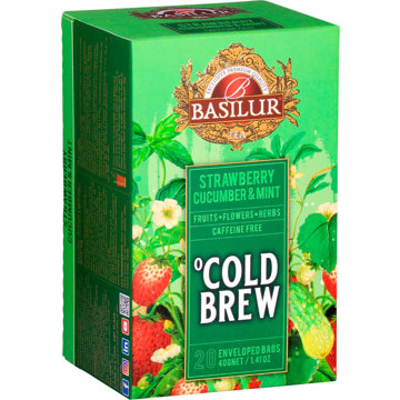 

BASILUR Cold Brew Strawberry Cucumber & Mint přebal 20 × 2 g