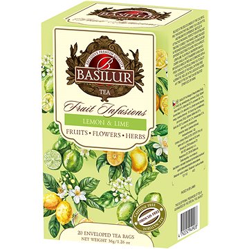 

BASILUR Without Hibiscus Lemon & Lime 20 × 1,8 g, přebal