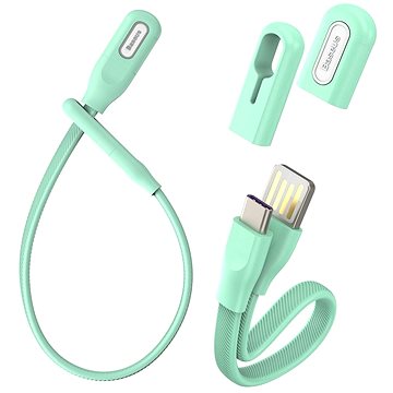 Baseus Bracelet Cable USB to Type-C (USB-C) 0.22m Mint Green - Datový kabel