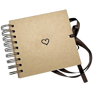 BALOUŠEK TISK Scrapbook Mini, 130 × 130 mm, Srdce