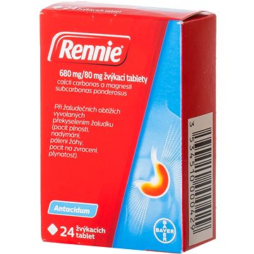 

Rennie 24 žvýkacích tablet