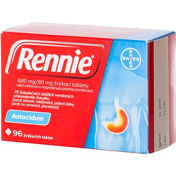 

Rennie 96 žvýkacích tablet