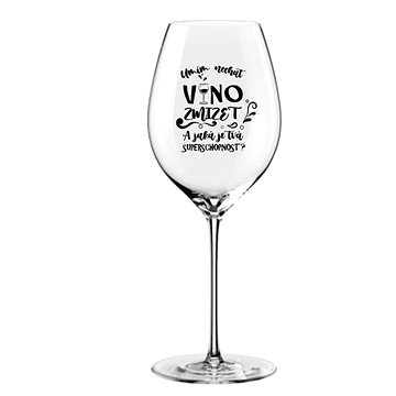 

B.BOHEMIAN Sklenice na víno VÍNO ZMIZNE 470 ml 1 ks (cz)