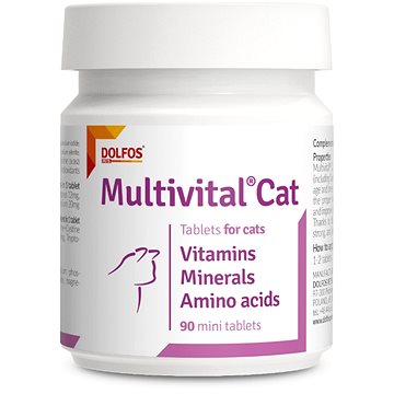 

Dolfos Multivital Cat 90 mini tbl. - vitamíny pro zdraví koček