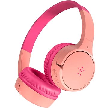 

Belkin Soundform Mini - Wireless On-Ear Headphones for Kids - růžová