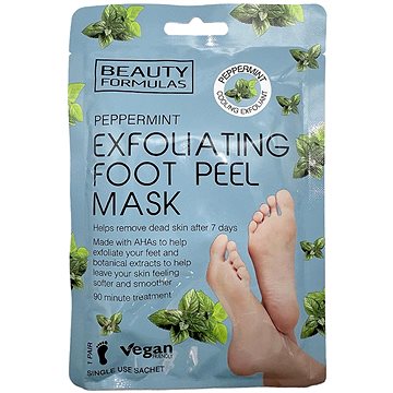 

Beauty Formulas Exfoliační maska na nohy s mátou - 1 pár