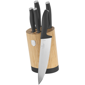 

BerlingerHaus Antracit Collection Sada nožů se stojanem BAMBOO 6 ks