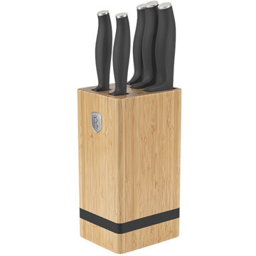 

BerlingerHaus Antracit Collection Sada nožů se stojanem BAMBOO 6 ks