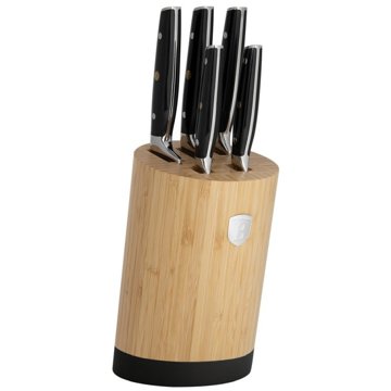 

BerlingerHaus Black Silver Collection Sada nožů s kulatým stojanem BAMBOO 6 ks