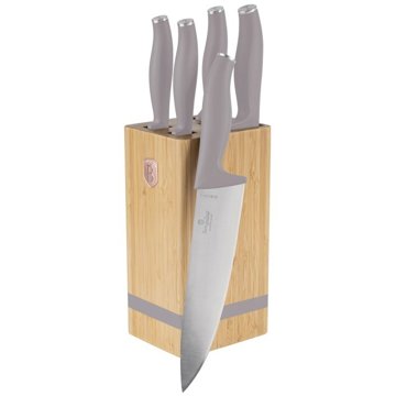 

BerlingerHaus Taupe Collection Sada nožů se stojanem BAMBOO 6 ks