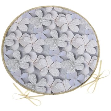 

BELLATEX Sedák DITA 79/401 - kulatý, hladký, prům.40cm, šedý květ