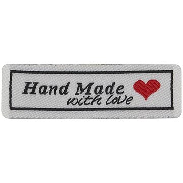 

BELLATEX G - nášivka Hand Made polyester 59 × 18 mm - sada 6 ks
